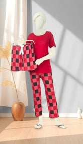 Queen Striped 3-Piece Nightwear Set – Comfort & Style