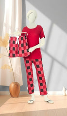 Queen Striped 3-Piece Nightwear Set – Comfort & Style