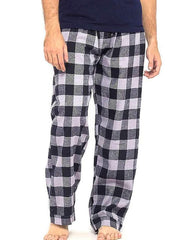 Pack of 2 - Men's Cotton Check Pajama - Cotton Yarn Dyed Flannel Men's Pajama MF-17