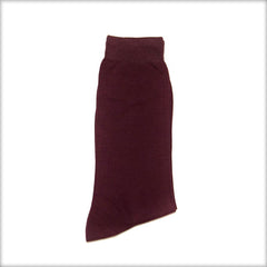Maroon Socks For Men – Plain Mercerised Socks PMS – KL-10