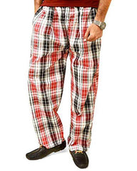 Men's Cotton Checked Pajama - Red