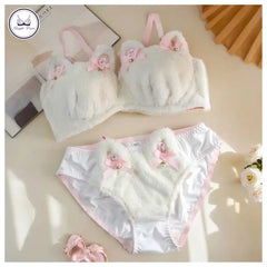 Soft Furry Cozy Bra & Panty Set