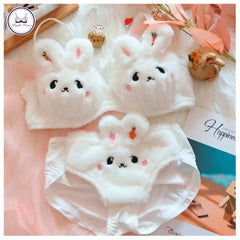 Bunny Plush Lingerie Set