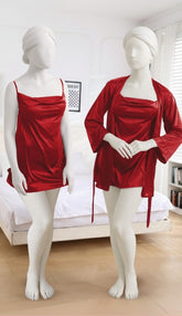 Women's Two Hearts 2 Piece Bridal short Nighty