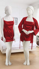 Women's Two Hearts 2 Piece Bridal short Nighty