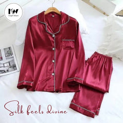 2 Pc Silk PJ Set