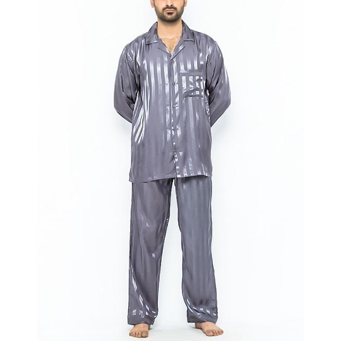 MARCO GREY POLYESTER PATTY NIGHT WEAR SET