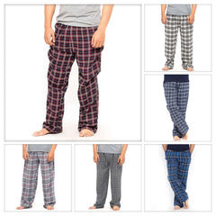 Pack of 3 Cotton Yarn Dyed Flannel Men's Pajama - Deal No.2