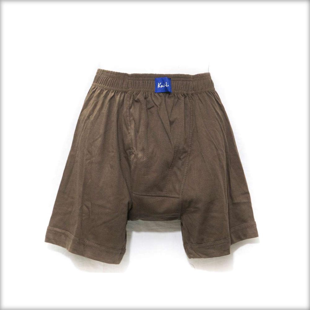 Knit Line Brown Boxer