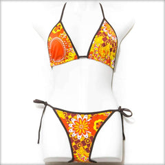 Yellow Art Bikini Set - Swimwear