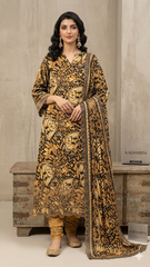 AJWA NOOR Printed Cotton Collection - 3D Laser Cutwork - Unstitched