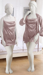 Women's Two Hearts 2 Piece Bridal short Nighty