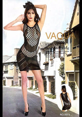 Vaqua Body Stocking Fishnet Dress - Ladies Sexy Net Dresses - 8975